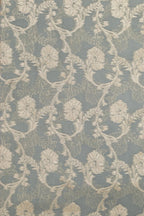 Elegant Grey Banarasi Chanderi Silk Shaded Three Piece Unstitched Suit Set - Luxurion World