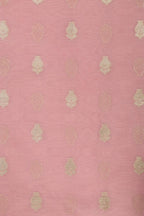 Stunning Pink Banarasi Chanderi Silk Shaded Three Piece Unstitched Suit Set - Luxurion World