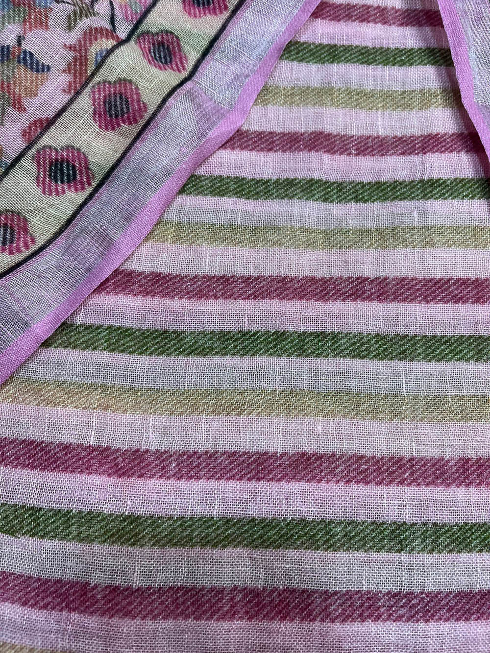 Pretty in Pink: Digital Printed Linen Three Piece Suit Set - Luxurion World