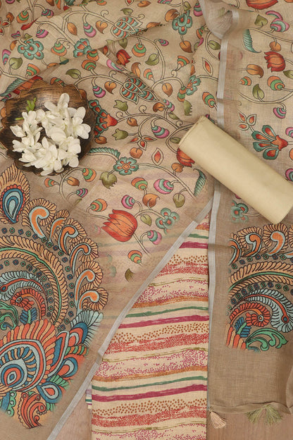 Pastel Digital Printed Linen Three Piece Suit Set - Luxurion World