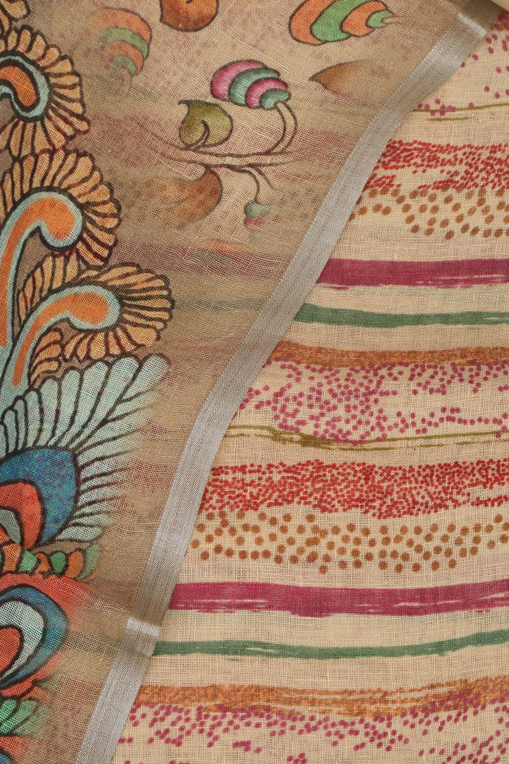 Pastel Digital Printed Linen Three Piece Suit Set - Luxurion World