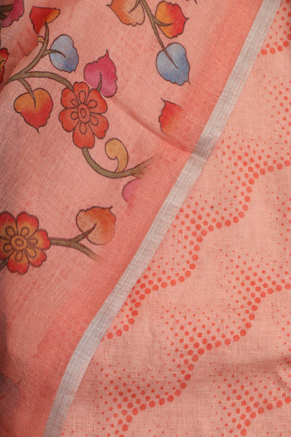 Vibrant Orange Digital Printed Linen Three Piece Suit Set - Luxurion World