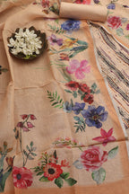 Pastel Digital Printed Linen Three Piece Suit Set - Luxurion World