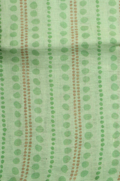 Vibrant Green Digital Printed Linen Three Piece Suit Set - Luxurion World