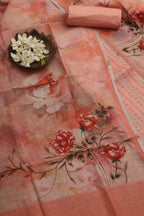 Vibrant Digital Printed Linen Three Piece Suit Set - Luxurion World