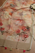 Pastel Digital Printed Linen Three Piece Suit Set - Luxurion World