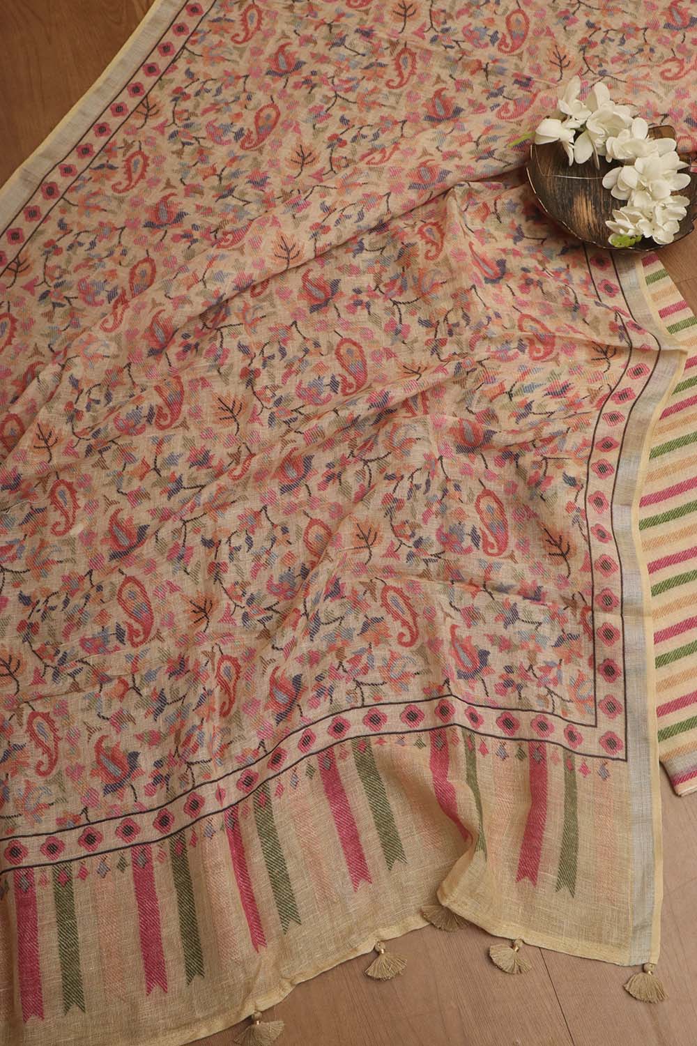 Sunshine Yellow Digital Printed Linen Three Piece Suit Set - Luxurion World