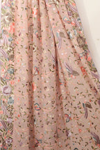 Pink Parsi Embroidered Georgette Two Piece Unstitched Suit Set - Luxurion World