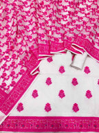 Banarasi Dyeable Cotton Meenakari Suit Set