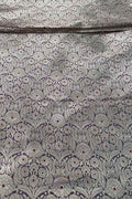 Black Banarasi Handloom Katan Silk Fabric