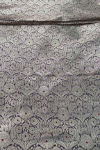 Black Banarasi Handloom Katan Silk Fabric