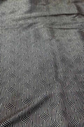 Black Banarasi Handloom Katan Silk Fabric