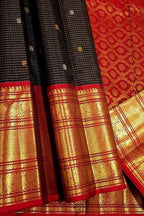 Black Kanjeevaram Pure Silk Saree Bridal