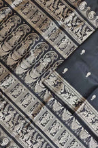 Black Swarnachari Silk Saree — Handloom Pure Silk, Festive & Wedding