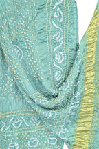Blue Bandhani Modal Silk Dupatta