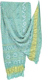 Blue Bandhani Modal Silk Dupatta