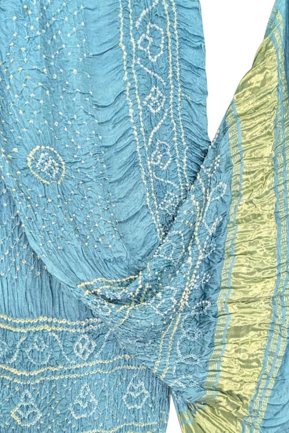 Blue Bandhani Modal Silk Dupatta
