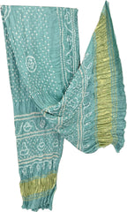 Blue Bandhani Modal Silk Dupatta