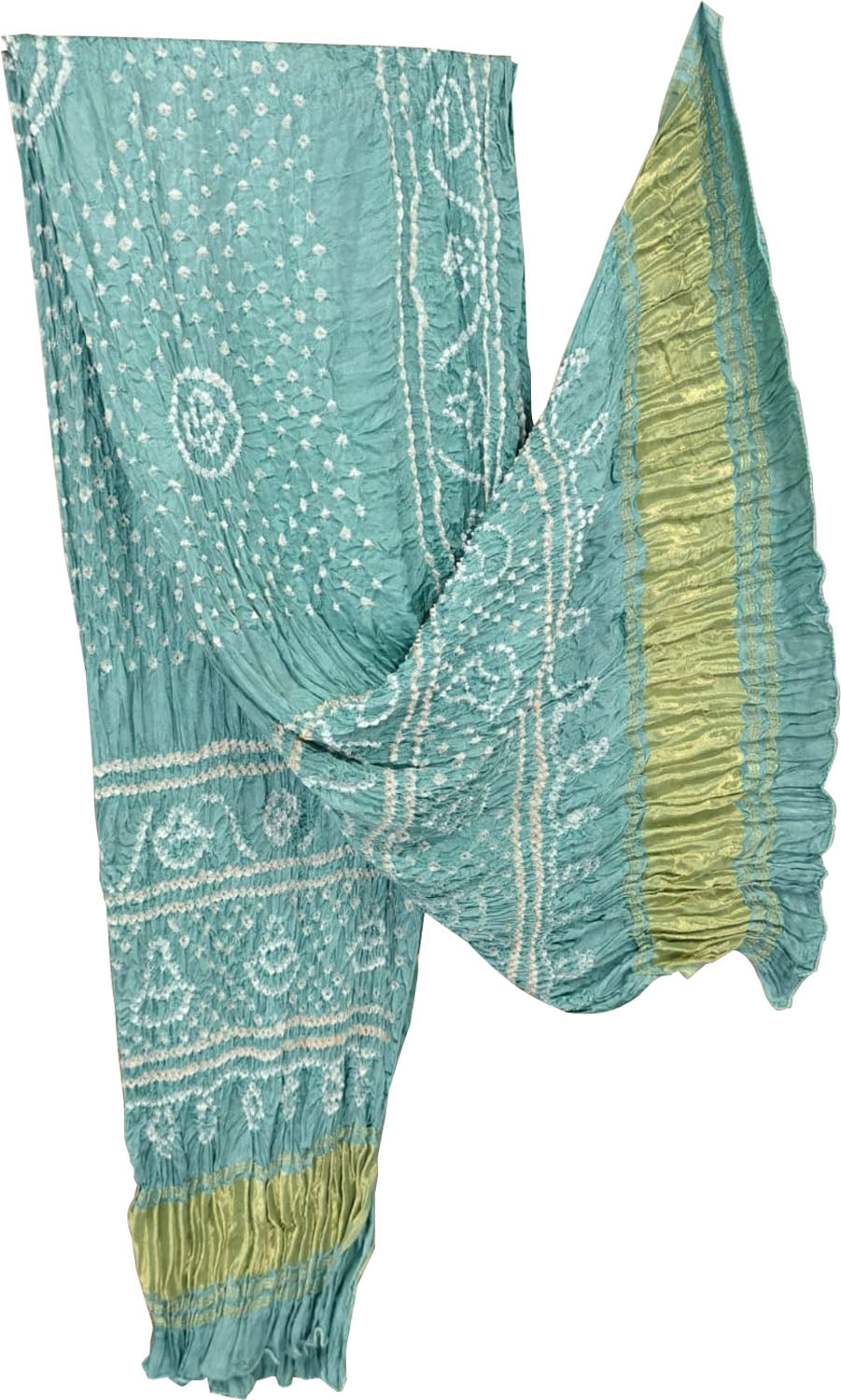 Blue Bandhani Modal Silk Dupatta