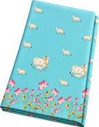Blue Digital Pichwai Printed Modal Satin Fabric