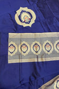 Blue Banarasi Handloom Pure Katan Silk Cordset — Zari Weave, Festive