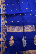 Blue Handloom Banarasi Pure Kora Organza Saree