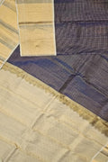 Blue Handloom Gadwal Pure Silk Saree