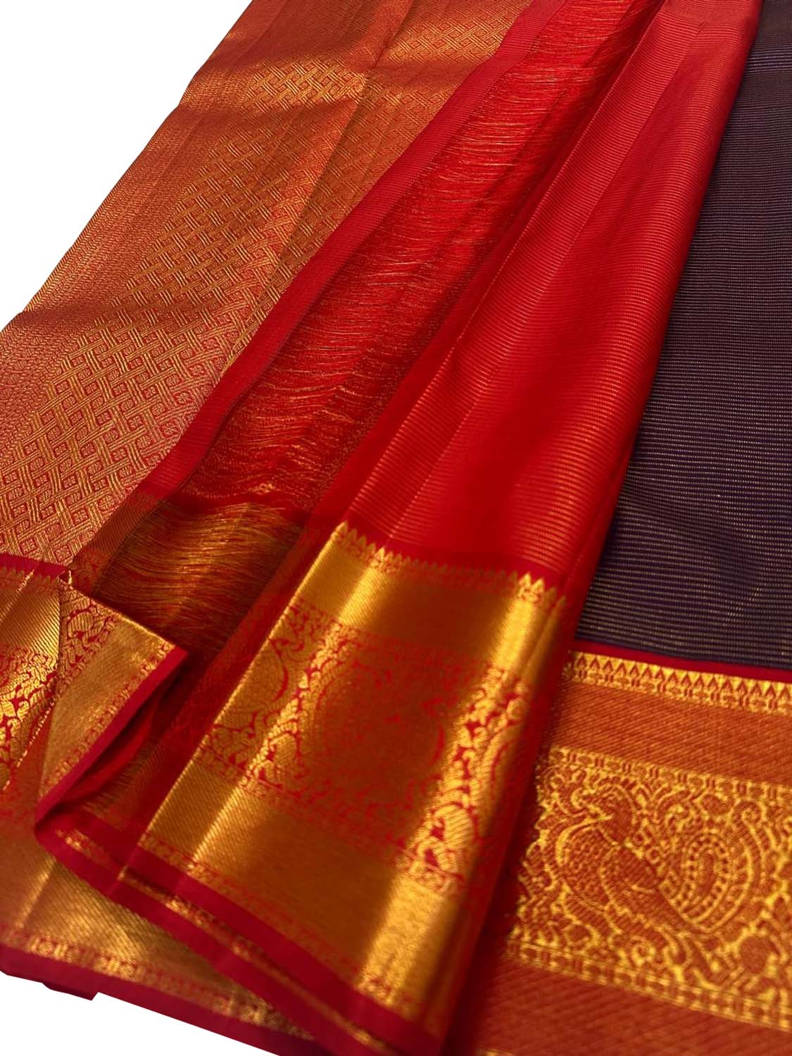 Blue Kanjeevaram Pure Silk Saree Handloom Weave Celebration