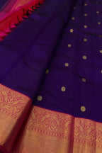 Blue Handloom Kanjeevaram Pure Silk Saree
