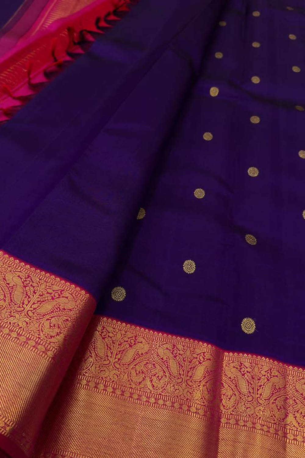 Blue Handloom Kanjeevaram Pure Silk Saree