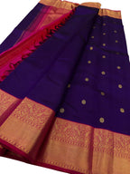 Blue Handloom Kanjeevaram Pure Silk Saree