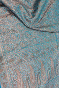 Blue Mashru Silk Tanchui Weaved Banarasi Saree