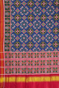 Blue Pure Double Ikkat Patan Patola Saree