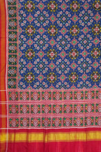 Blue Pure Double Ikkat Patan Patola Saree