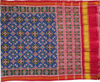 Blue Pure Double Ikkat Patan Patola Saree
