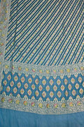 Blue Pure Georgette Banarasi Brush Dye Dupatta PD1B1AL426090401