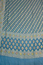 Blue Pure Georgette Banarasi Brush Dye Dupatta PD1B1AL426090401