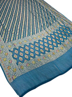 Blue Pure Georgette Banarasi Brush Dye Dupatta PD1B1AL426090401