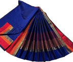 Blue Pure Maheshwari Silk Handloom Suit Set