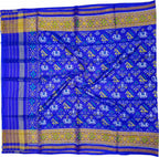 Blue Pure Silk Handloom Patola Ikat Dupatta