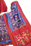 Blue Pure Silk Pochampalli Ikat Handloom Saree