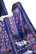 Blue Pure Silk Pochampalli Ikat Handloom Saree