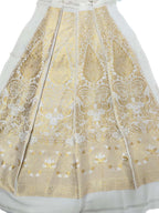 Dyeable Banarasi Handloom Pure Georgette Unstitched Lehenga Set
