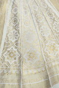 Dyeable Banarasi Handloom Pure Georgette Unstitched Lehenga Set