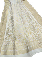 Dyeable Banarasi Handloom Pure Georgette Unstitched Lehenga Set