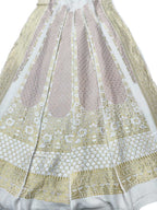 Dyeable Banarasi Handloom Pure Georgette Unstitched Lehenga Set