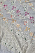 Dyeable Banarasi Handloom Pure Moonga Silk Dupatta Meenkari