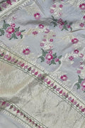 Dyeable Banarasi Handloom Pure Moonga Silk Dupatta Meenkari