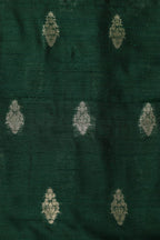 Green Banarasi Raw Silk Suit with Banarasi Bandhani Georgette Dupatta - Luxurion World