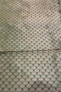 Green Banarasi Handloom Katan Silk Fabric